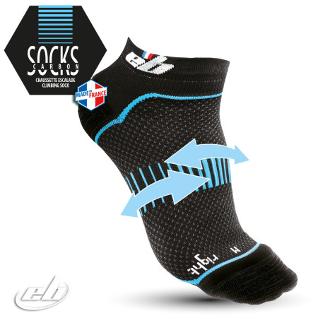 Функционални чорапи EB Climbing Carbon socks черен/син Černá