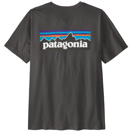 Мъжка тениска Patagonia P-6 Logo T-Shirt черен Ink Black