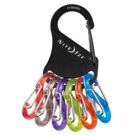 Ключодържател Nite Ize Keyrack S-biner черен Černá