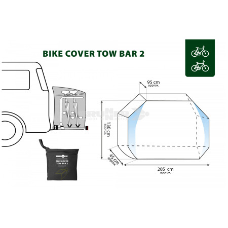 Водоустойчиво покритие Brunner Bike Cover Tow Bar 1/2