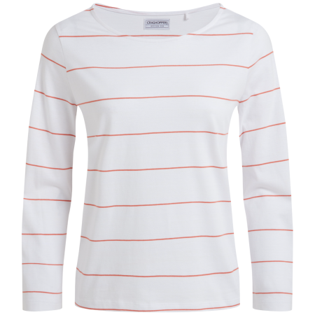 Тениска Craghoppers Katitia Long Sleeved Top бял RedSndstnStp