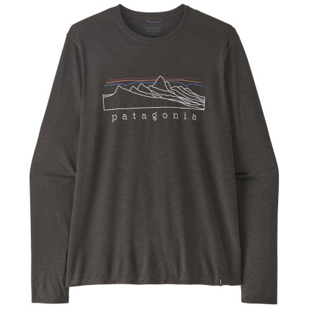 Мъжка тениска Patagonia M's L/S Cap Cool Daily Shirt - Stratapeaks черен Ink Black