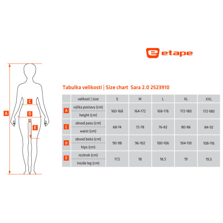 Дамски къси панталони за колоездене Etape Sara 2.0