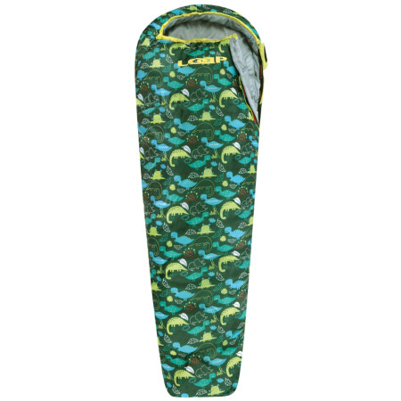 Детски спален чувал Loap Base Dinos зелен