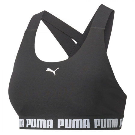 Спортен сутиен Puma Mid Impact Feel it Bra черен/бял