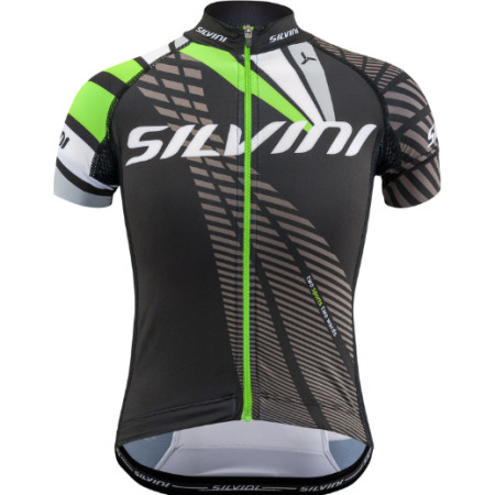 Детска колоездачна фланелка Silvini Team CD1435 черен Blackgreen