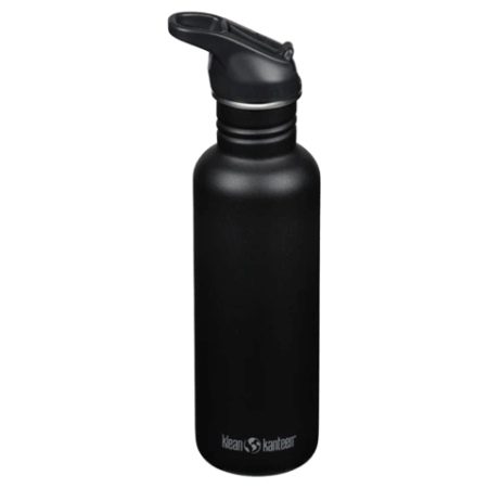 Бутилка от неръждаема стомана Klean Kanteen Classic 27oz (w/Flip Seal Sport) черен Black
