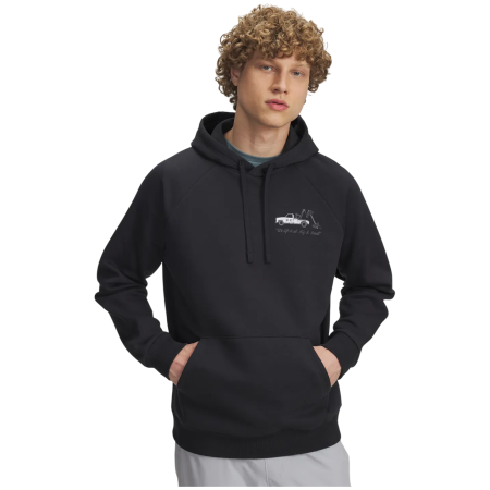 Мъжки суитшърт Under Armour Rival Fleece HBR Logo HD черен Black