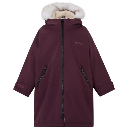 Детски дъждобран Regatta Junior Waterproof Changing Robe Pro Fig лилав Fig