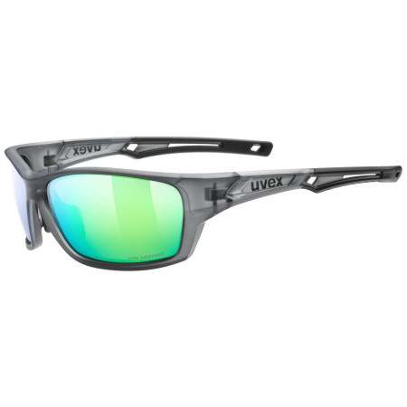 Слънчеви очила Uvex Sportstyle 232 P сив/зелен Smoke Mat / Polavision Mirror Green Cat