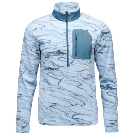 Мъжки суитшърт Black Diamond Rift HZ Fleece Jacket светло син Relief-Fog Blue-Midnight Blue