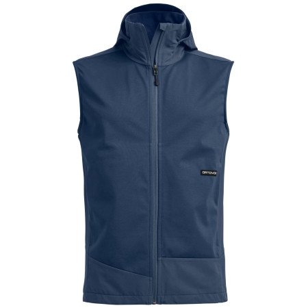 Мъжка жилетка Ortovox Ortler Softshell Plus Vest син Blue Nunatak