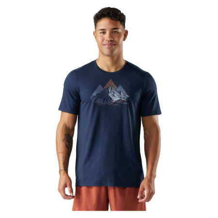 Функционална мъжка тениска Smartwool Triangle Mountain Active Short Sleeve Graphic Tee
