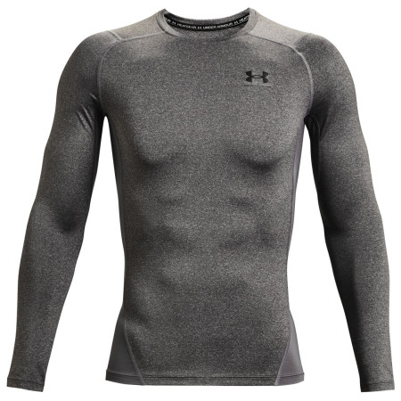 Функционална мъжка тениска Under Armour HG Armour Comp LS сив CarbonHeather//Black