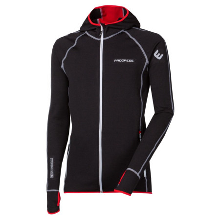 Мъжки суичър Progress TS Torez Hoody 17CG черен/червен Black/Red