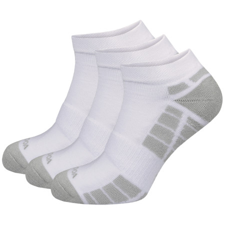 Чорапи MOOA Silver Bamboo Low 3-pack бял/сив White/Grey