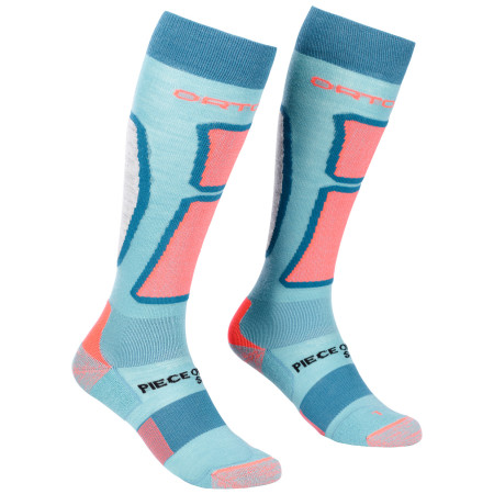 Дамски 3/4 чорапи  Ortovox W's Ski Rock'N'Wool Long Socks светло син IceWaterfall