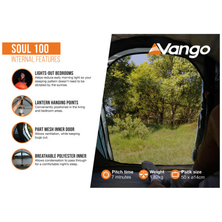 Туристическа палатка Vango Soul 100