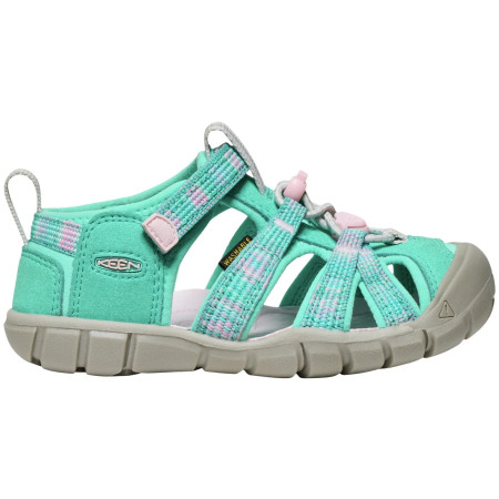 Детски сандали Keen Seacamp II Cnx Children Bright Aqua/Giggle Pink