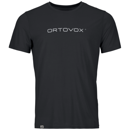 Функционална мъжка тениска Ortovox 150 Cool Brand Ts M черен Black Raven