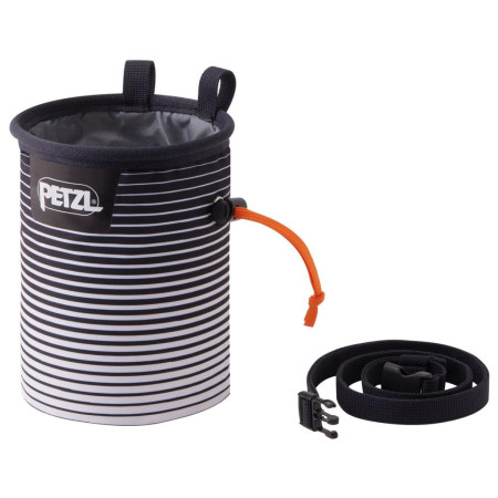 Плик за магнезий Petzl Bandi черен/бял Sailor Stripes