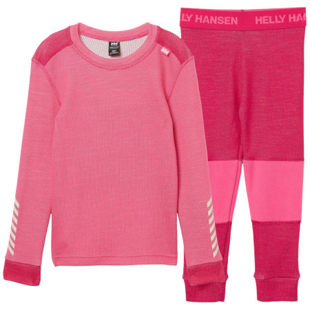 Детски функционален комплект Helly Hansen K Lifa Merino Set Hot Pink розов 074 Hot Pink