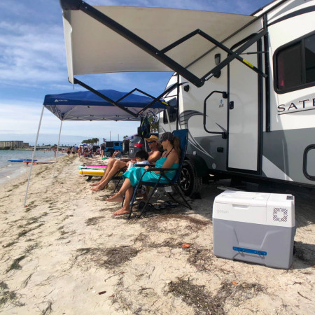 Kомпресорен хладилник GoSun Chill 40л хладилник за автомобил с циркулярно охлаждане