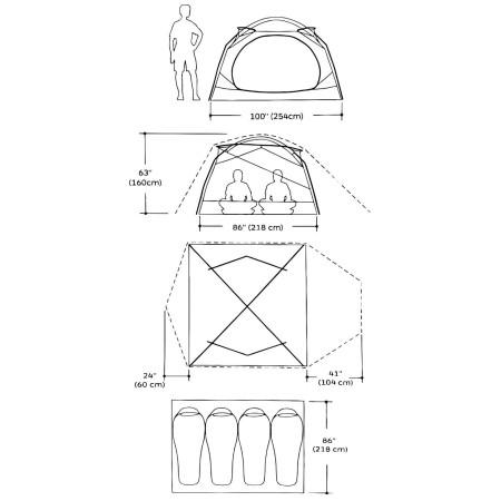 Туристическа палатка Marmot Limestone 4P