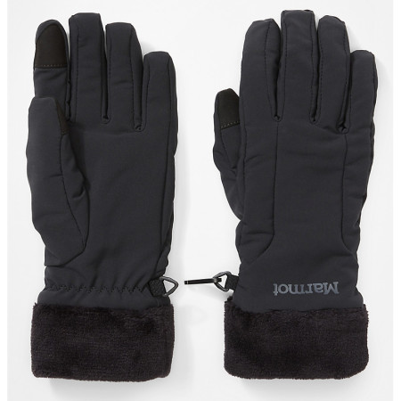 Дамски ръкавици Marmot Wm's Fuzzy Wuzzy Glove (DWR) черен Black