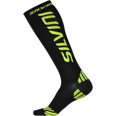 Компресионни чорапи Silvini Casalone UA562 черен/жълт Black/Neon
