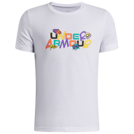 Детска функционална тениска Under Armour UA B Patch Pack Wm SS White бял / черен White / / Black