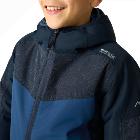 Детско зимно яке Regatta Illuma Reflective Jacket Navy/Aviator Blue
