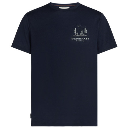 Мъжка тениска Icebreaker Men Merino 150 Tech Lite SS Tee Peaceful Pass тъмно син Midnight Navy