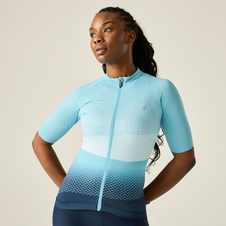 Дамска колоездачна фланелка Dare 2b Lightnint short sleeve printed jersey