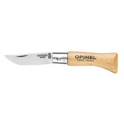 Сгъваем нож Opinel N°02 Inox природен