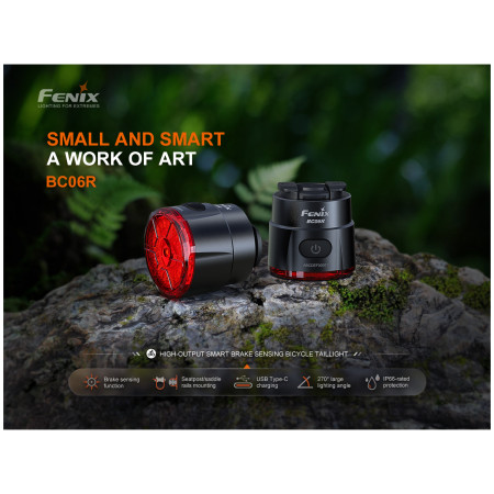 Задна мигаща светлина Fenix BC06R