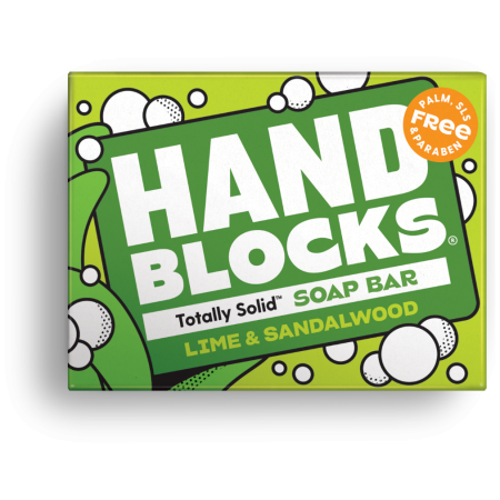 Сапун за пътуване Shower Blocks Hand Soap - Lime & Sandawlwood жълт