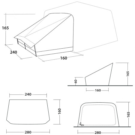 Пристройка за палатка Outwell Fastlane 300 Annexe