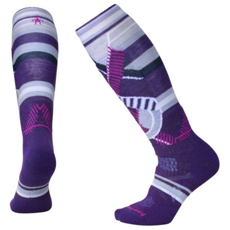 Дамски 3/4 чорапи Smartwool Phd Ski Medium Pattern Women`s лилав MountainPurple