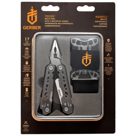 Подаръчен сет Gerber Truss + Wallet сив