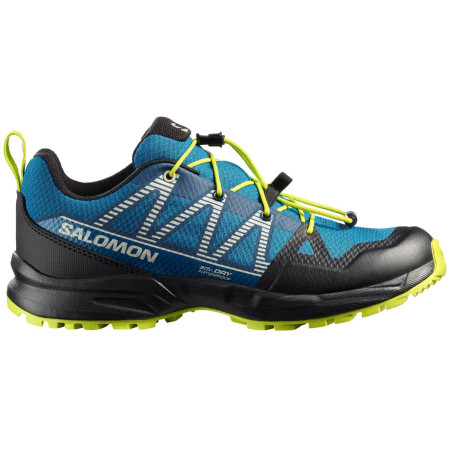 Детски обувки Salomon Outscape Waterproof J син Mykonos Blue / Black / Acid Lime