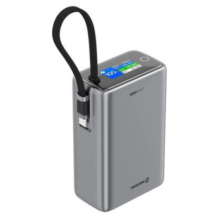 Външно зарядно устройство Swissten 25000 mAh Airplane friendly power bank сив