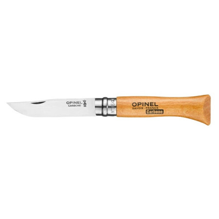 Сгъваем нож Opinel N°06 Carbon Viroblock, blister природен