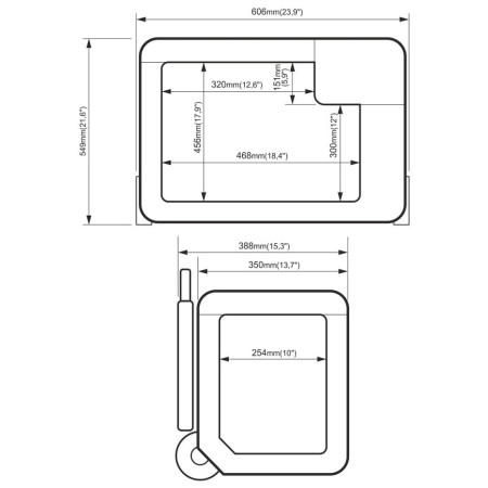 Kомпресорен хладилник Yolco BCX50