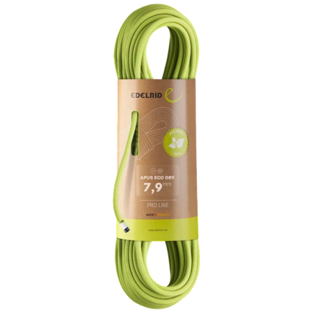 Въже Edelrid Apus Eco Dry 7,9mm 50m светло зелен 138 oasis