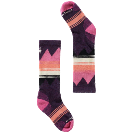 Детски чорапи Smartwool Kids' Ski Light Cushion OTC Socks лилав Prple Ris