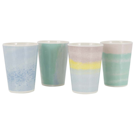 Комплект чаши Bo-Camp Cup Barfleur 4p melamine смес от цветове Pastel