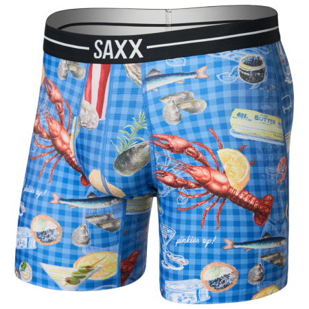 Боксерки Saxx Volt Breathable Mesh Boxer Brief син low life picnic-blue