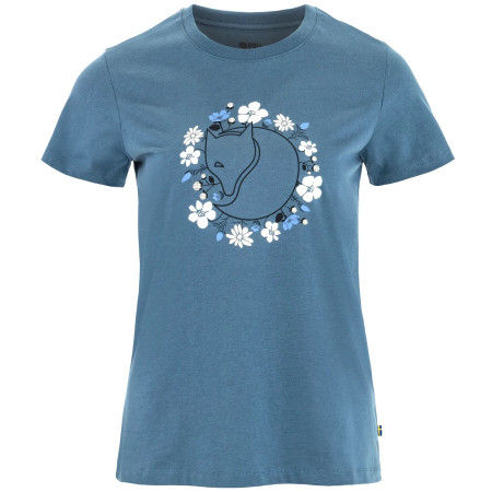 Дамска тениска Fjällräven Fjällblomster Fox T-shirt W син Dawn Blue
