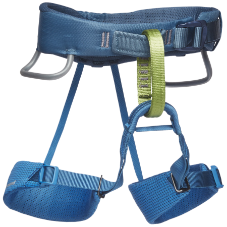 Детска седалка за катерене Black Diamond K Momentum Harness син Kingfisher